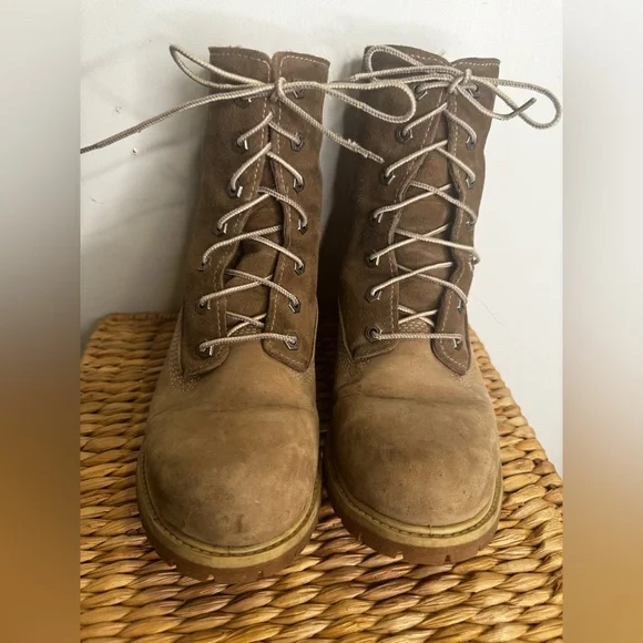 Timberland Women’s Sz 8.5  Teddy Fleece Fold-Down Waterproof Outdoor Boot  Snow - Picture 2 of 16